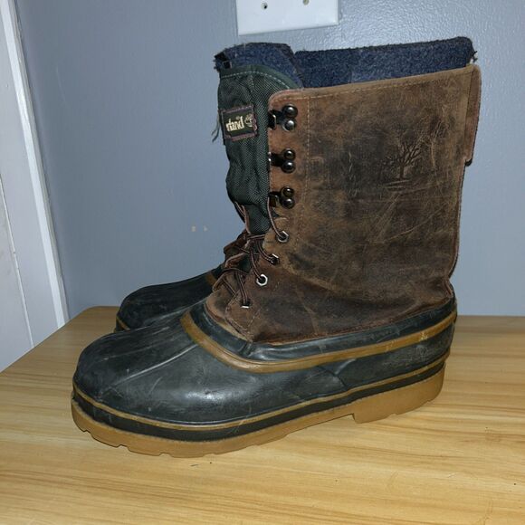 Timberland Mens 11 Insulated Duck Boots 24086 Removable Wool Rayon Inserts - Picture 1 of 11